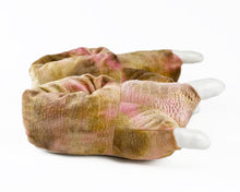 Load image into Gallery viewer, Brown Dinosaur Claw Slippers Side View