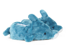 Load image into Gallery viewer, Blue Dolphin Slippers Side View
