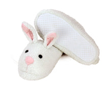 Load image into Gallery viewer, Pair of Classic Bunny Slippers showing the textured sole of one slipper
