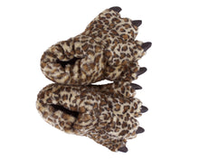 Load image into Gallery viewer, Leopard Claw Slippers Top View
