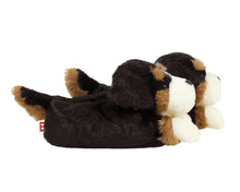 Load image into Gallery viewer, Bernese Mountain Dog Slippers Side View
