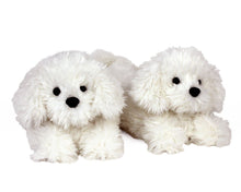Load image into Gallery viewer, Bichon Frise Dog Slippers Front View
