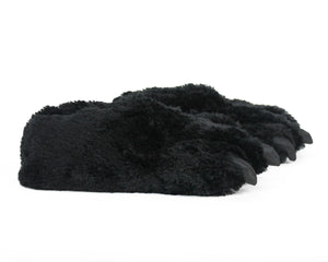 Black Bear Paw Slippers Side View