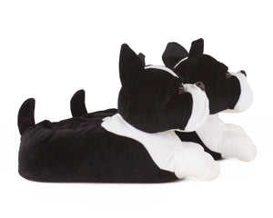 Boston Terrier Dog Slippers Side View
