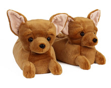 Load image into Gallery viewer, Chihuahua Dog Slippers 3/4 View