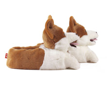 Load image into Gallery viewer, Corgi Dog Slippers Side View