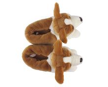 Load image into Gallery viewer, Corgi Dog Slippers Top View
