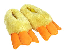 Load image into Gallery viewer, Duck Feet Slippers 3/4 View