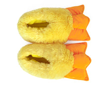 Load image into Gallery viewer, Duck Feet Slippers Top View