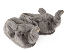 Load image into Gallery viewer, Elephant Slippers 3/4 View
