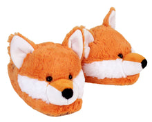 Load image into Gallery viewer, Fuzzy Fox Slippers 3/4 View