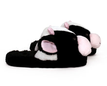 Load image into Gallery viewer, Fuzzy Cow Slippers Side View