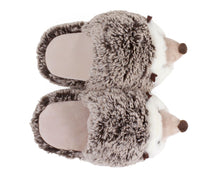 Load image into Gallery viewer, Fuzzy Hedgehog Slippers Top View