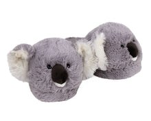 Load image into Gallery viewer, Fuzzy Koala Slippers 3/4 View