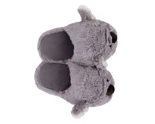 Load image into Gallery viewer, Fuzzy Koala Slippers Top View
