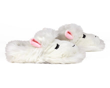 Load image into Gallery viewer, Fuzzy Lamb Slippers Side View