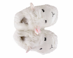 Fuzzy Lamb Slippers Top View