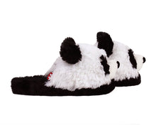 Load image into Gallery viewer, Fuzzy Panda Slippers Side View
