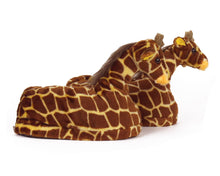 Load image into Gallery viewer, Giraffe Slippers Side View

