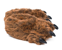 Load image into Gallery viewer, Grizzly Bear Paw Slippers Side View
