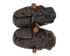 Hippo Slippers Top View
