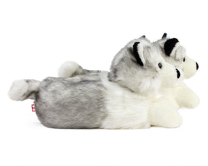 Husky Dog Slippers Side View