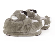 Load image into Gallery viewer, Koala Bear Slippers Side View

