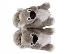 Load image into Gallery viewer, Koala Bear Slippers Top View
