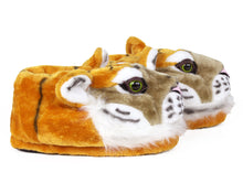 Load image into Gallery viewer, Tiger Head Slippers Side View
