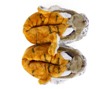 Load image into Gallery viewer, Tiger Head Slippers Top View