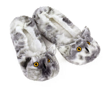 Load image into Gallery viewer, Owl Sock Slippers 3/4 View