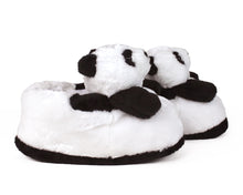 Load image into Gallery viewer, Panda Bear Slippers Side View
