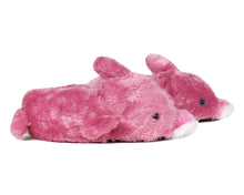 Load image into Gallery viewer, Pink Dolphin Slippers Side View