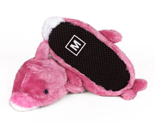Load image into Gallery viewer, Pink Dolphin Slippers Bottom View

