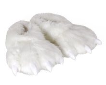 Load image into Gallery viewer, Polar Bear Paw Slippers 3/4 View