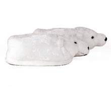 Load image into Gallery viewer, Polar Bear Slippers Side View