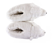 Load image into Gallery viewer, Polar Bear Slippers Top View
