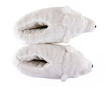 Load image into Gallery viewer, Polar Bear Slippers Top View