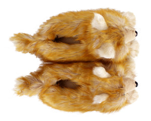 Pomeranian Dog Slippers Top View