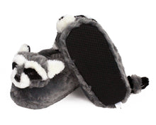 Load image into Gallery viewer, Raccoon Slippers Bottom View