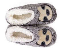Load image into Gallery viewer, Sloth Sock Slippers Top View
