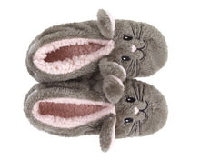 Load image into Gallery viewer, Snuggle Bunny Sock Slippers Top View
