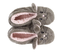 Load image into Gallery viewer, Snuggle Bunny Sock Slippers Top View