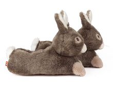 Load image into Gallery viewer, Brown Bunny Rabbit Slippers Side View
