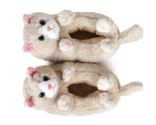 Load image into Gallery viewer, Pair of Kitty Cat Slippers top view
