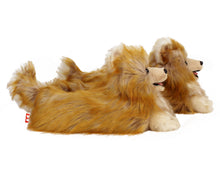 Load image into Gallery viewer, Pomeranian Dog Slippers Side View
