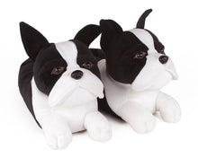 Load image into Gallery viewer, Boston Terrier Dog Slippers Front View
