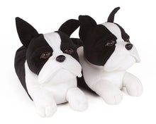 Load image into Gallery viewer, Boston Terrier Dog Slippers Front View
