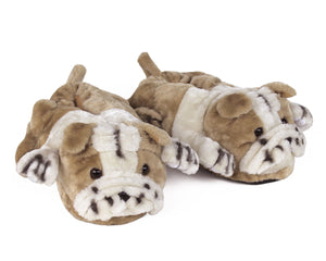 Bulldog Animal Slippers 3/4 View