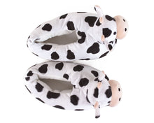 Load image into Gallery viewer, Cow Slippers Top View
